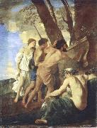 Nicolas Poussin the arcadian shepherds Spain oil painting artist
